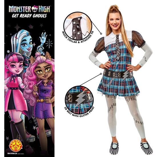 DISFRAZ FRANKIE STEIN DELUXE MONSTER HIGH ADULTO image 2