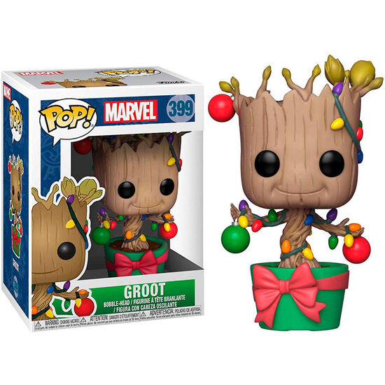FIGURA POP MARVEL HOLIDAY GROOT WITH LIGHTS & ORNAMENTS image 1