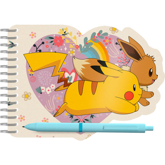 SET LIBRETA + BOLIGRAFO FLOWERS POKEMON image 0