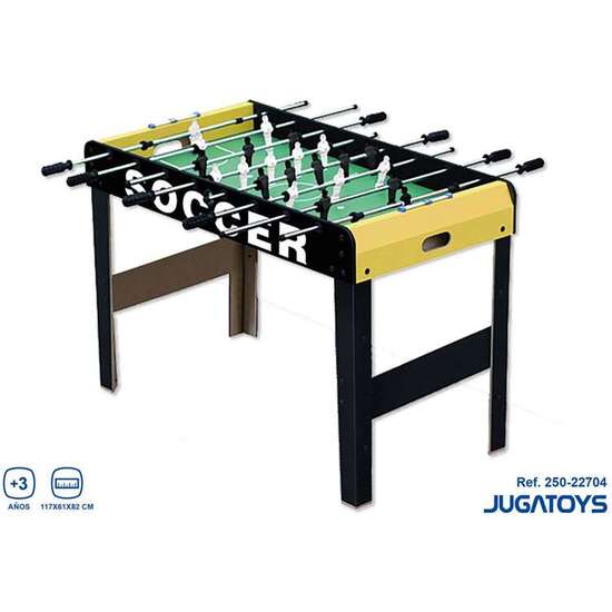 FUTBOLÍN MADERA INCLUYE 2 BOLAS Y MARCADORES DE PUNTUACIÓN 117X61X82CM image 0