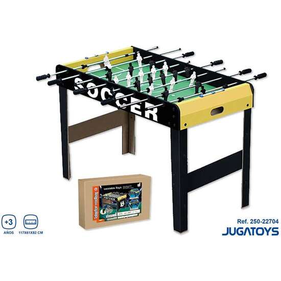 FUTBOLÍN MADERA INCLUYE 2 BOLAS Y MARCADORES DE PUNTUACIÓN 117X61X82CM image 1