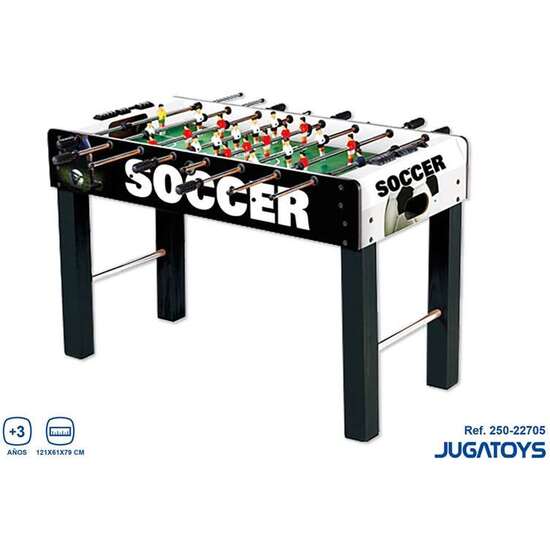 FUTBOLÍN MADERA INCLUYE 2 BOLAS Y MARCADORES DE PUNTUACIÓN 121X61X79CM image 1