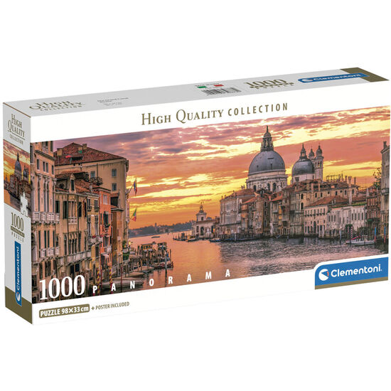 PUZZLE PANORAMA THE GRAND CANAL-VENICE 1000PZS image 0