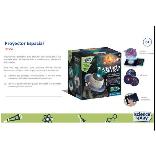 PLANETARIO PROYECTOR  ESPACIAL. INCLUYE APP. OBSERVA LOS PLANETAS,CONSTELACIONES Y MUCHOS OTROS ELEMENTOS. image 0