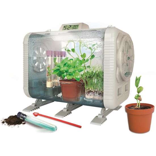 INVERNADERO TECNOLÓGICO CON PANTALLA LCD DONDE PODRAS COMPROBAR TEMPERATURA , HUMEDA Y ILUMINACION EN CUALQUIER MOMENTO. image 1