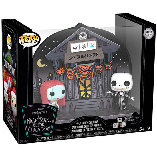 FIGURA POP DISNEY PESADILLA ANTES DE NAVIDAD  DUAL-SIDED COUNTDOWN CALENDAR image 0