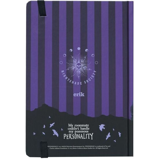CUADERNO A5 PREMIUM MIERCOLES ADDAMS image 1
