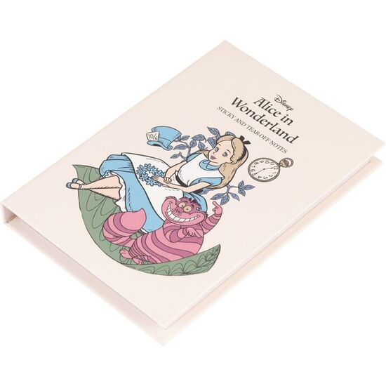 CUADERNO NOTAS ADHESIVAS ALICIA EN EL PAIS DE LAS MARAVILLAS DISNEY image 1