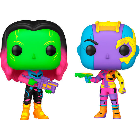 BLISTER 2 FIGURAS POP MARVEL GUARDIANES DE LA GALAXIA GAMORA & NEBULA EXCLUSIVE image 0