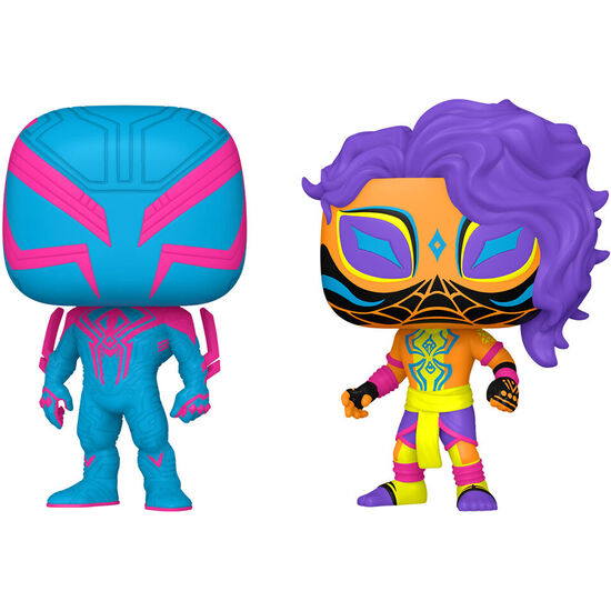 BLISTER 2 FIGURAS POP SPIDER-MAN - SPIDER-MAN 2099 & SPIDER-MAN INDIA EXCLUSIVE image 1