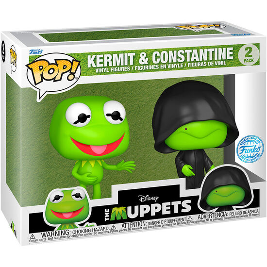 BLISTER 2 FIGURAS POP DISNEY THE MUPPETS KERMIT & CONSTANTINE EXCLUSIVE image 1