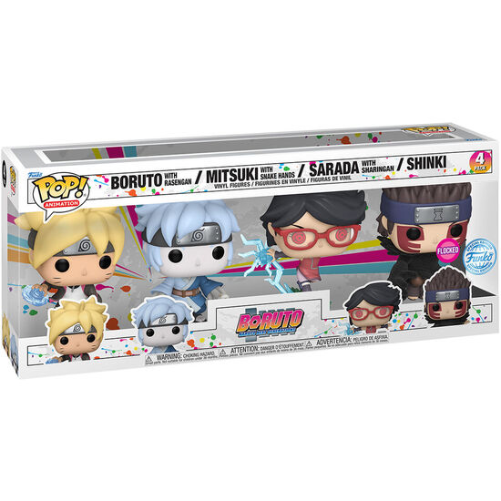 BLISTER 4 FIGURAS POP BORUTO EXCLUSIVE image 1