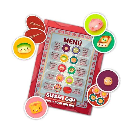 JUEGO SUSHI GO GIRA Y COME DIM SUM image 3