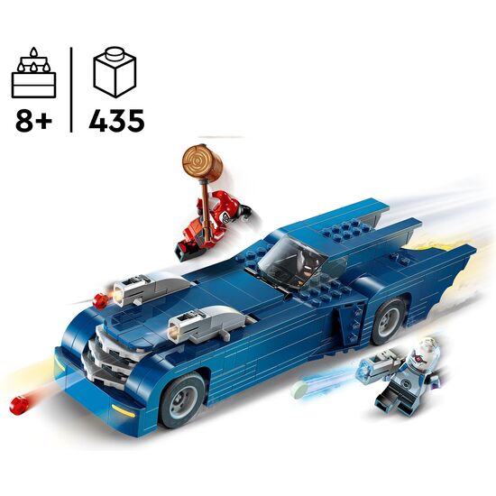 BATMAN CON BATMOVIL VS HARLEY LEGO image 1