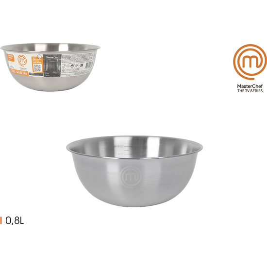 BOL ACERO INOXIDABLE  Ø17X7,1CM/0,8L MASTERCHEF image 0
