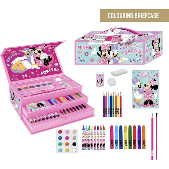 SET PAPELERÍA COLOREABLE MALETÍN MINNIE image 0