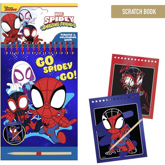 SET DE PAPELERÍA SCRATCH BOOK SPIDEY image 0