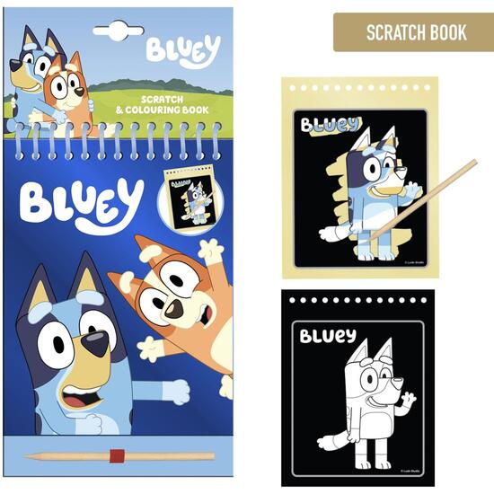 SET DE PAPELERÍA SCRATCH BOOK BLUEY image 0