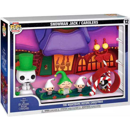 FIGURA POP MOMENTS DELUXE DISNEY PESADILLA ANTES DE NAVIDAD SNOWMAN JACK CAROLERS image 0