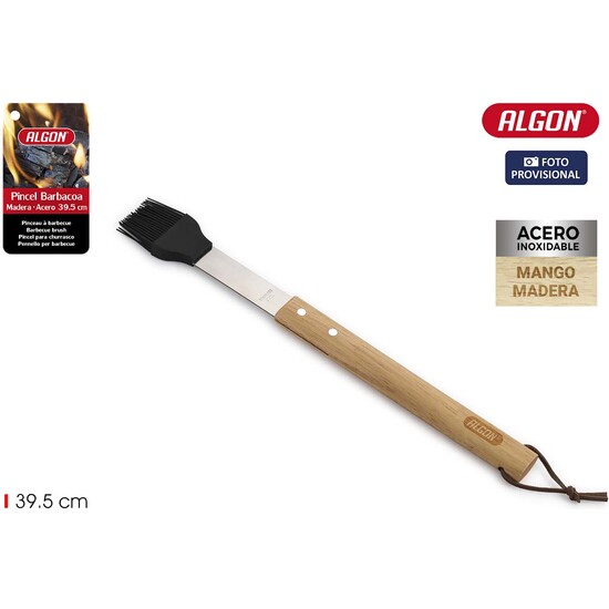 PINCEL BARBACOA WOOD 39.5CM ALGON BBQ image 1