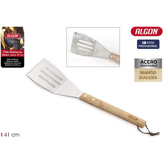 PALA BARBACOA WOOD 41CM ALGON BBQ image 1