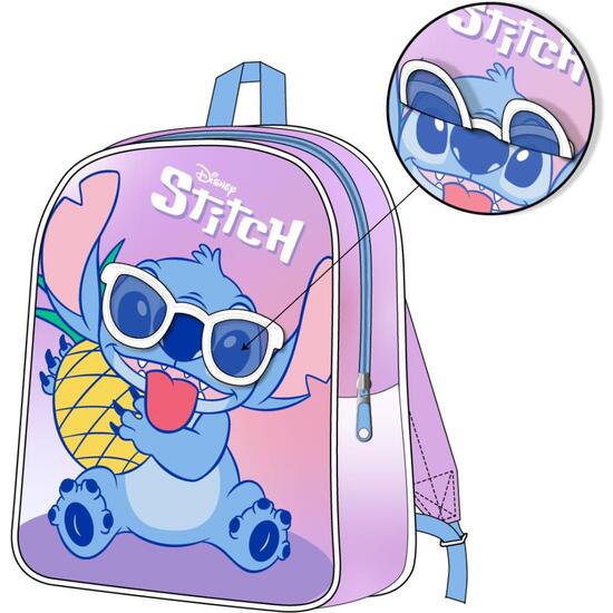 MOCHILA INFANTIL PERSONAJE APLICACIONES STITCH image 0