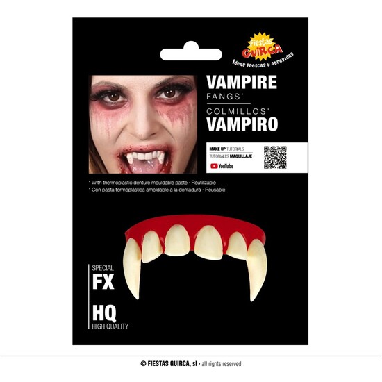 DIENTES VAMPIRO CON TERMOPLASTICA image 0