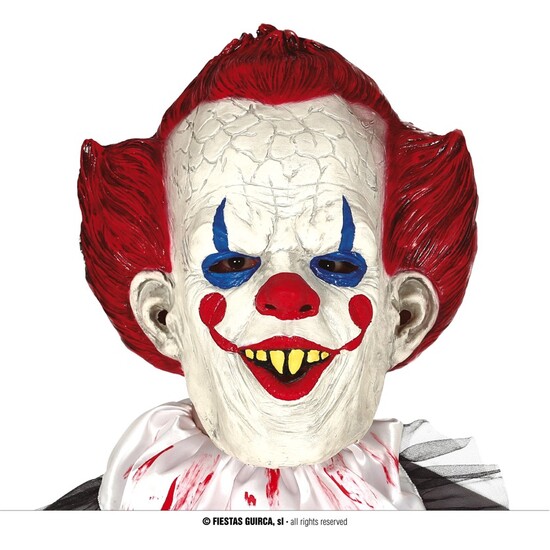 MASCARA PAYASO SINIESTRO LATEX image 0