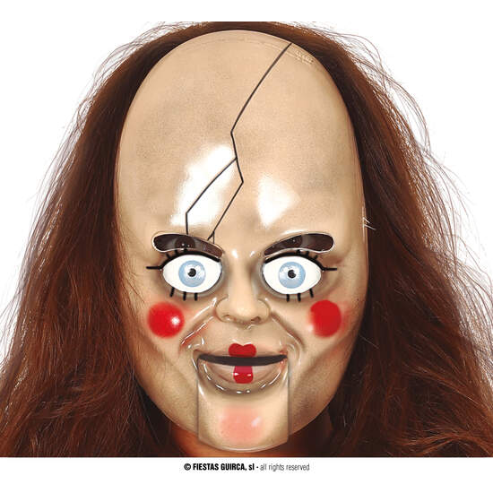 MASCARA MUÑECA TERROR  PVC image 0