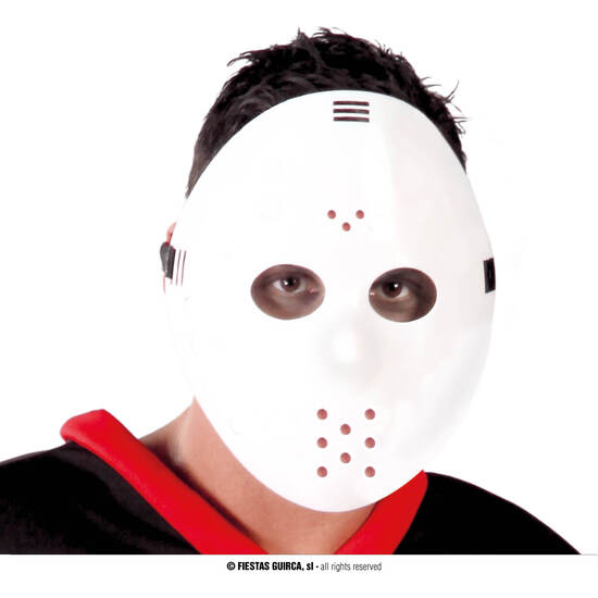 MASCARA HOCKEY BLANCA PVC image 0