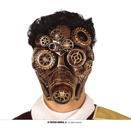 MASCARA ORO STEAMPUNK image 0