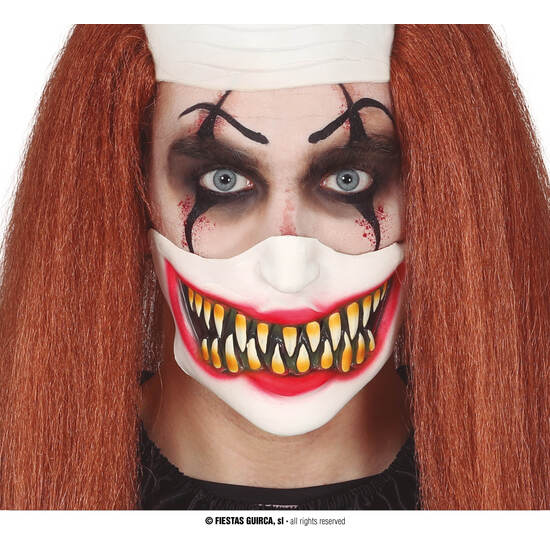 MASCARA MEDIA CARA PAYASO LATEX image 0