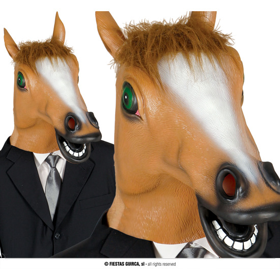 CARETA CABALLO CON PELO VINILO image 0