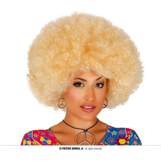 PELUCA AFRO RUBIA EXTRA image 0