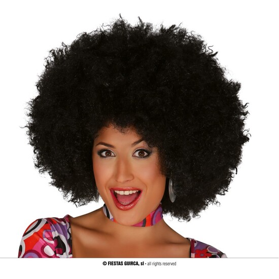 PELUCA AFRO NEGRA EXTRA image 0