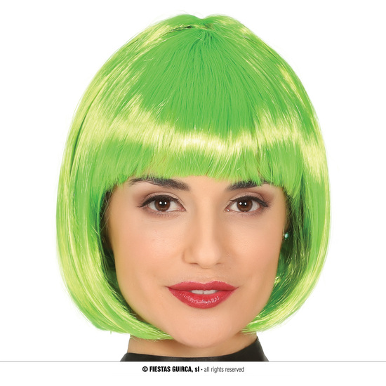 PELUCA MEDIA MELENA VERDE EN CAJA image 0