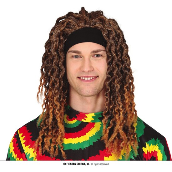 PELUCA RASTA CON CINTA EN CAJA image 0