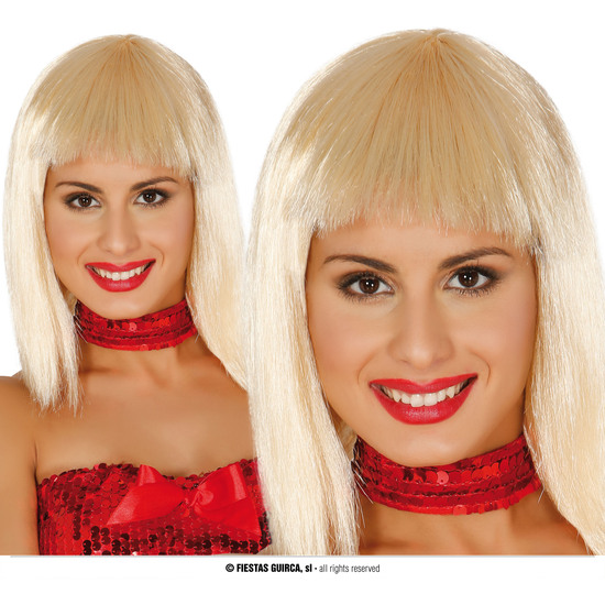 PELUCA RUBIA EN CAJA image 0