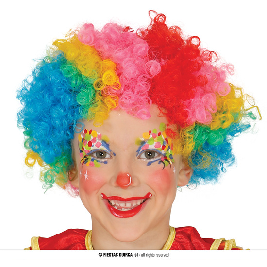 PELUCA PAYASO INFANTIL MULTICOLOR image 0
