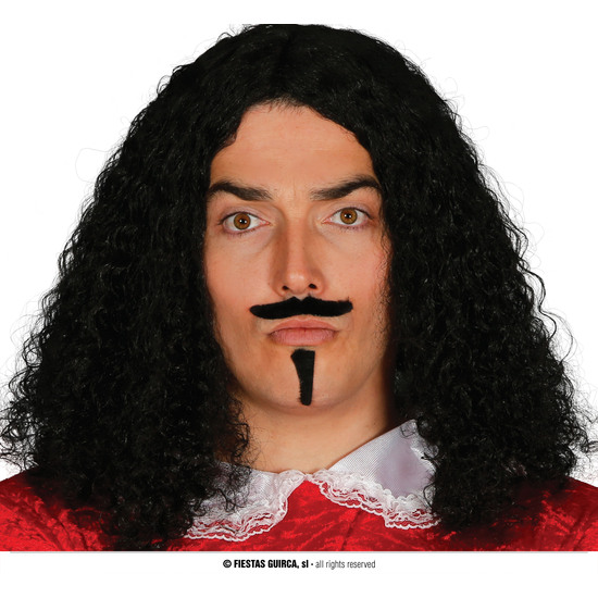 PELUCA EPOCA CON BIGOTE Y PERILLA EN CAJA image 0