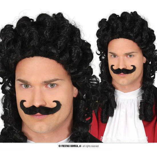 PELUCA CAPITAN PIRATA CON BIGOTE EN CAJA image 0