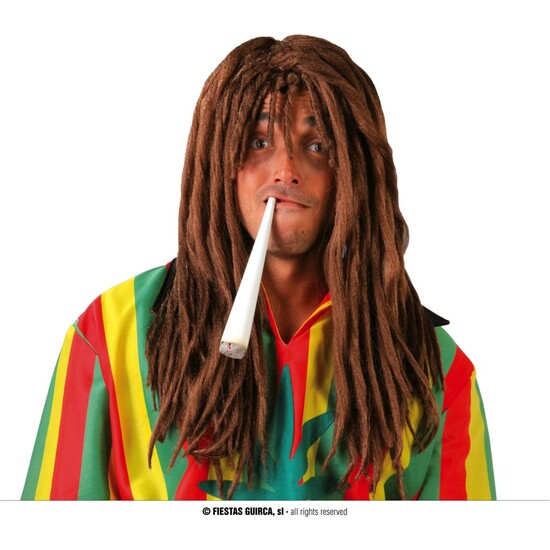 PELUCA RASTA MARRON EN CAJA image 0