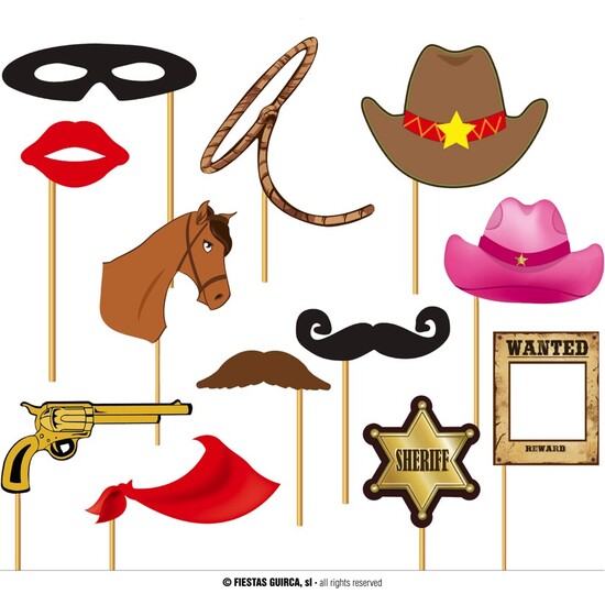 SET PHOTOCALL COWBOY 12 PCS. image 0