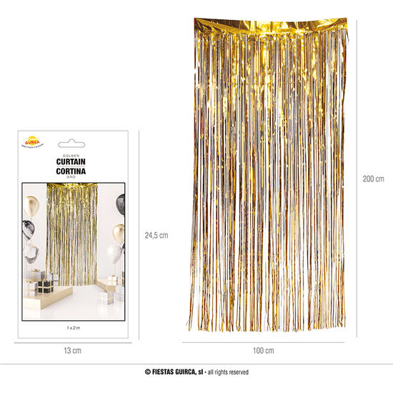 CORTINA ORO 100X200CMS. image 0