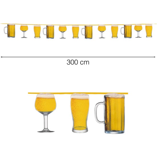 GUIRNALDA CERVEZAS 12 PCS. 300 CMS. image 0