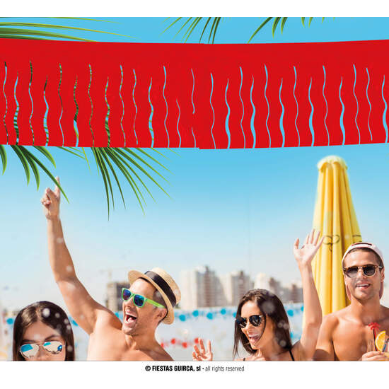 BOLSA 25 M.FLECO PLASTICO ROJO image 0