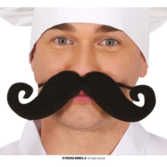 BIGOTE CON ELASTICO 21.5 CMS. image 0