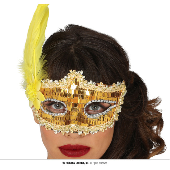 ANTIFAZ ORO CON PLUMA image 0