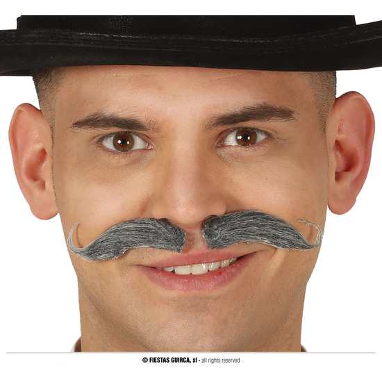 BIGOTE BAVARO GRIS image 0