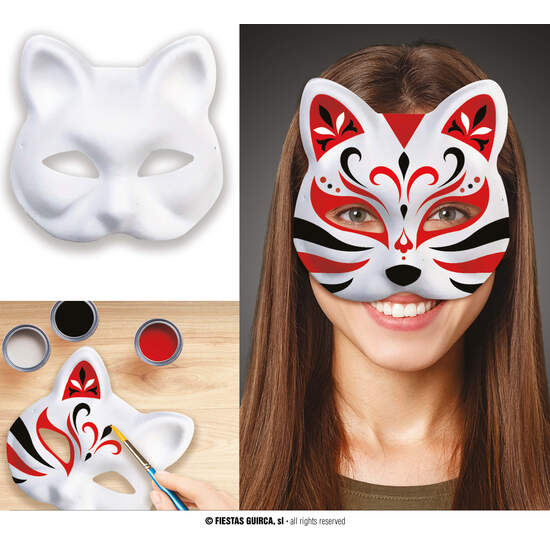 ANTIFAZ GATO PARA PINTAR, ADULTO image 0